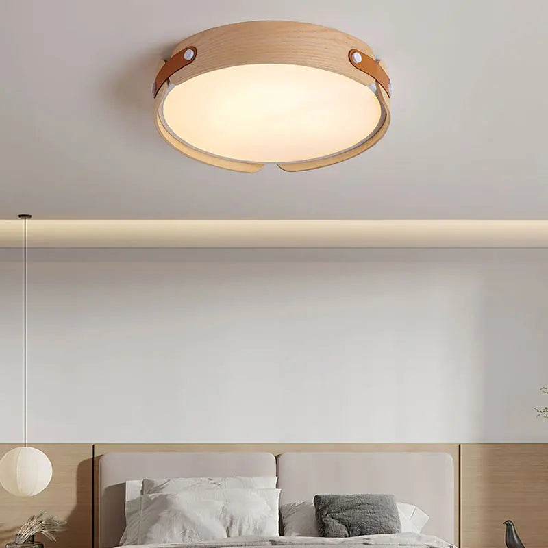 Wood LED ceiling light