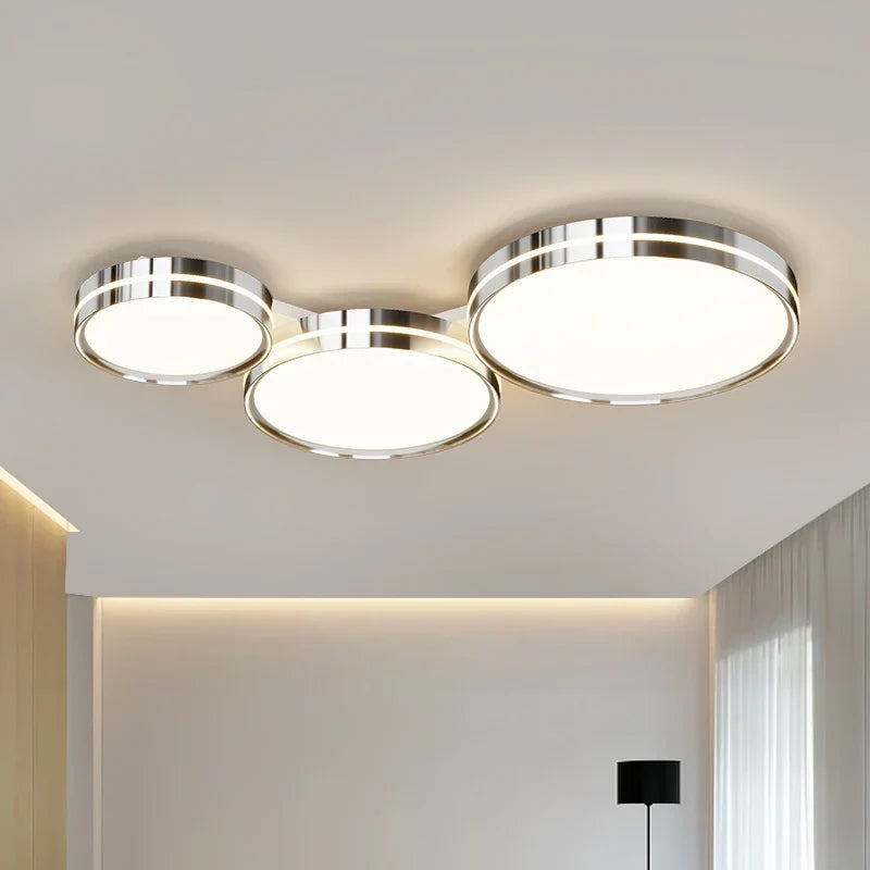 Chrome black flush mount