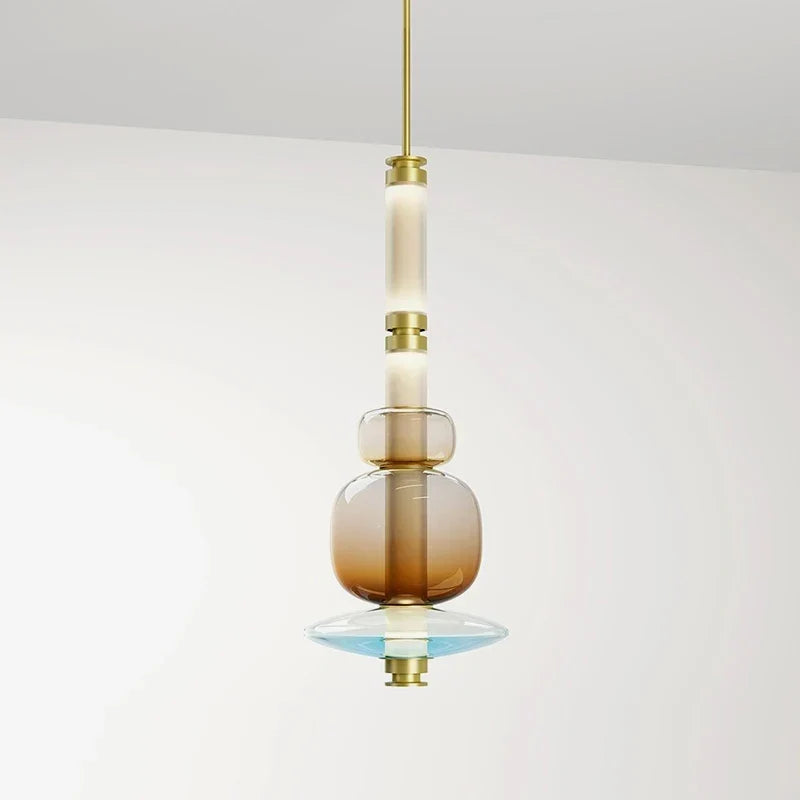 Glass Linear Chandelier, view 3