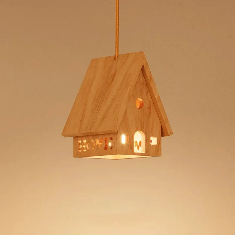 Wood kids chandelier