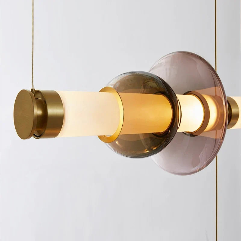 Glass Linear Chandelier, view 4