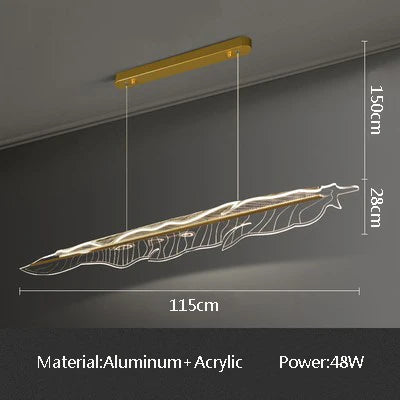 Nordic White Linear Pendant, view 7