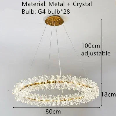 Crystal Ring Chandelier, view 7