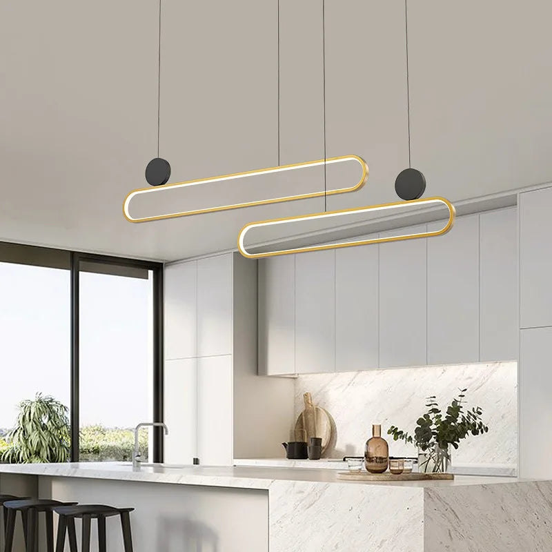 Double Ring LED Pendant, view 6