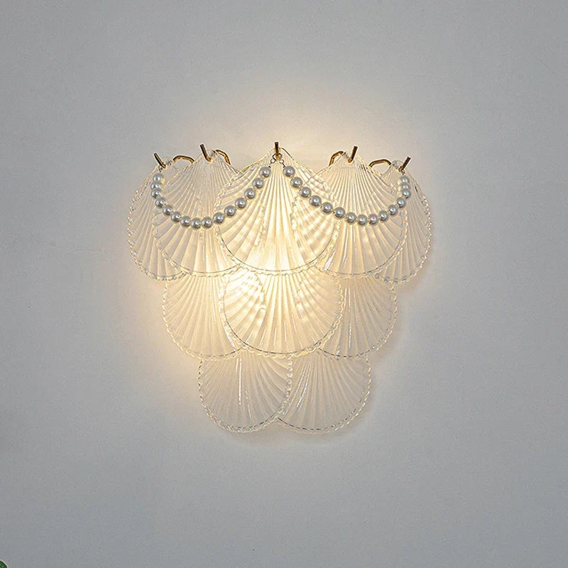 Glass Leaf Shell Light, view 4
