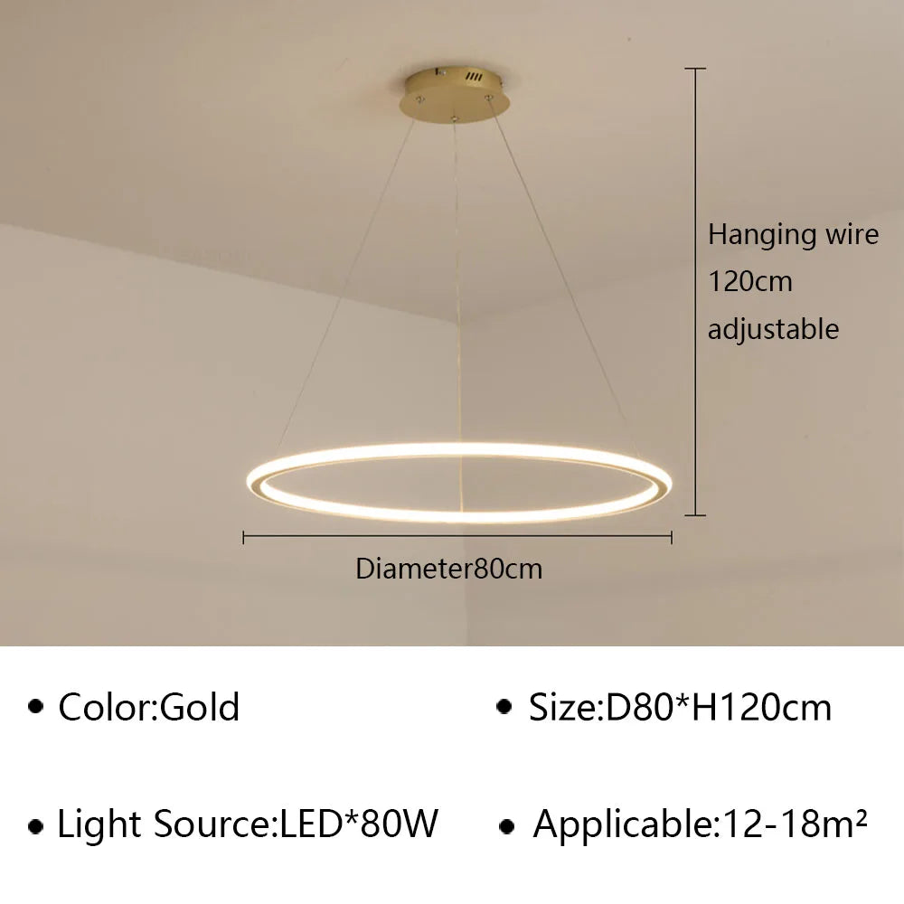 Ring LED Pendant, view 21