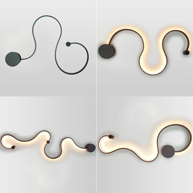 Minimalist aluminum LED wall light