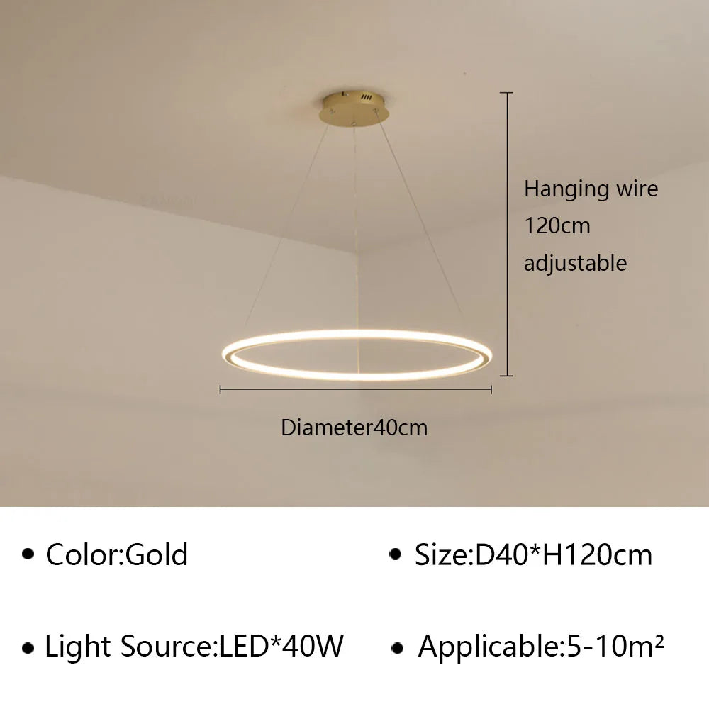 Ring LED Pendant, view 13