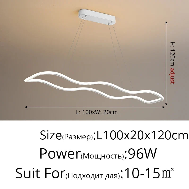 Long Wave LED Pendant, view 13
