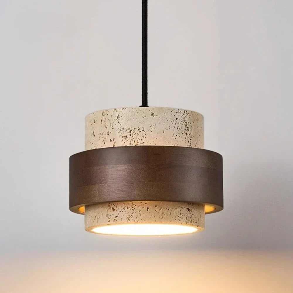 Walnut marble pendant