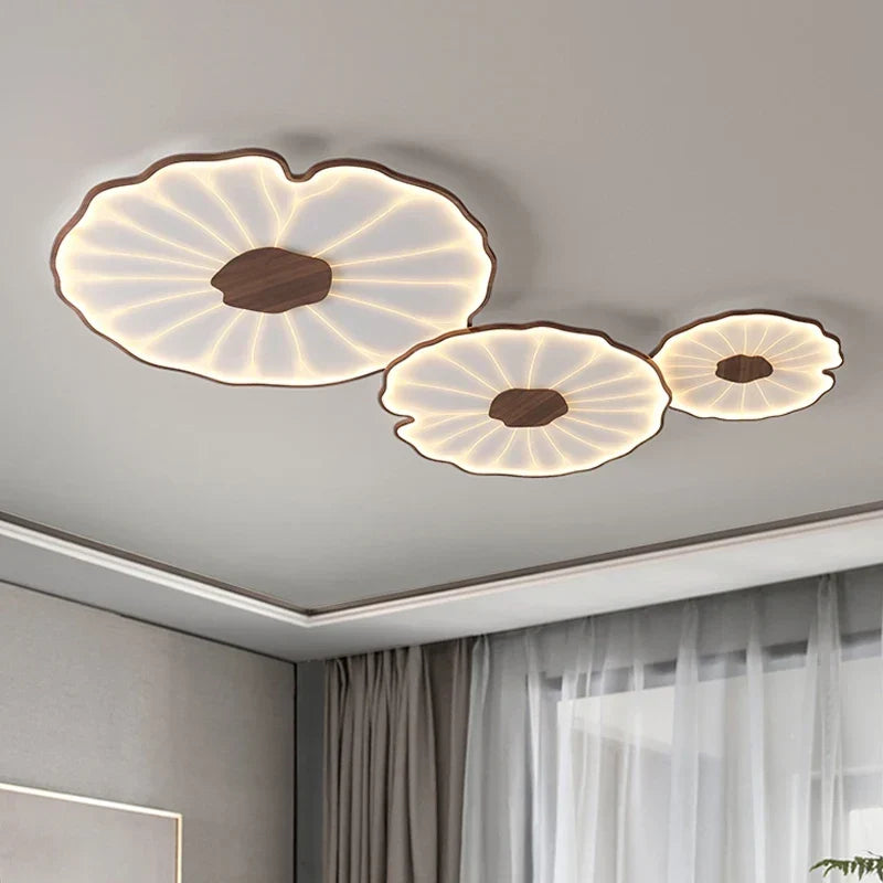 Lotus leaf ceiling light