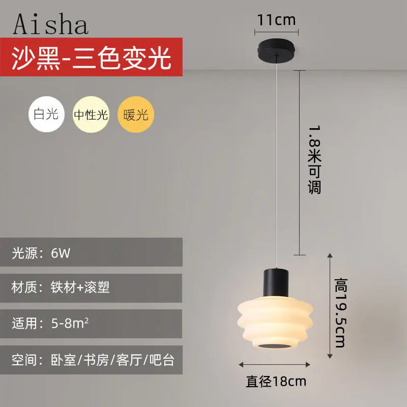 Clear Acrylic Pendant, 6W, view 5