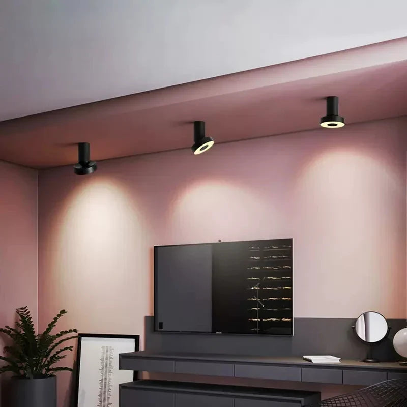 Silver modern flush mount