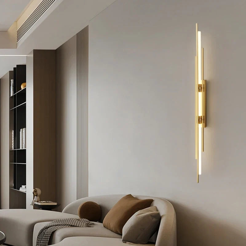 Art Deco linear LED wall light