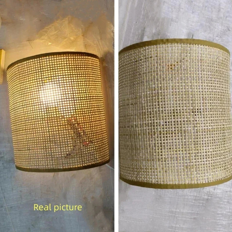 Rattan Switch Sconce, view 6