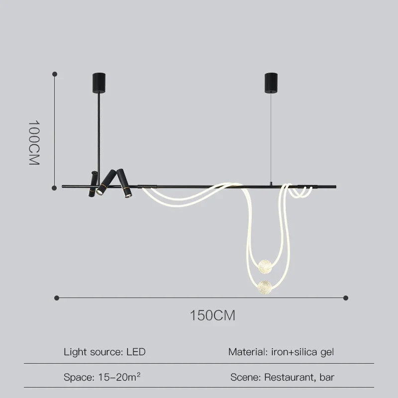Long LED Pendant, view 7