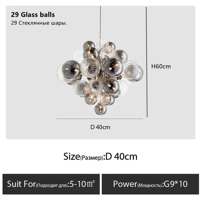 Scandi Bar Chandelier, view 7