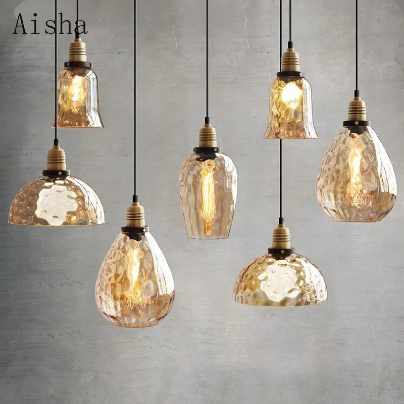 Retro brown pendant