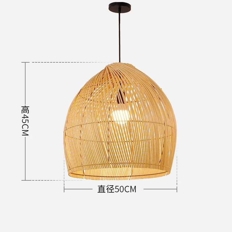 Handmade Bamboo Pendant, view 9