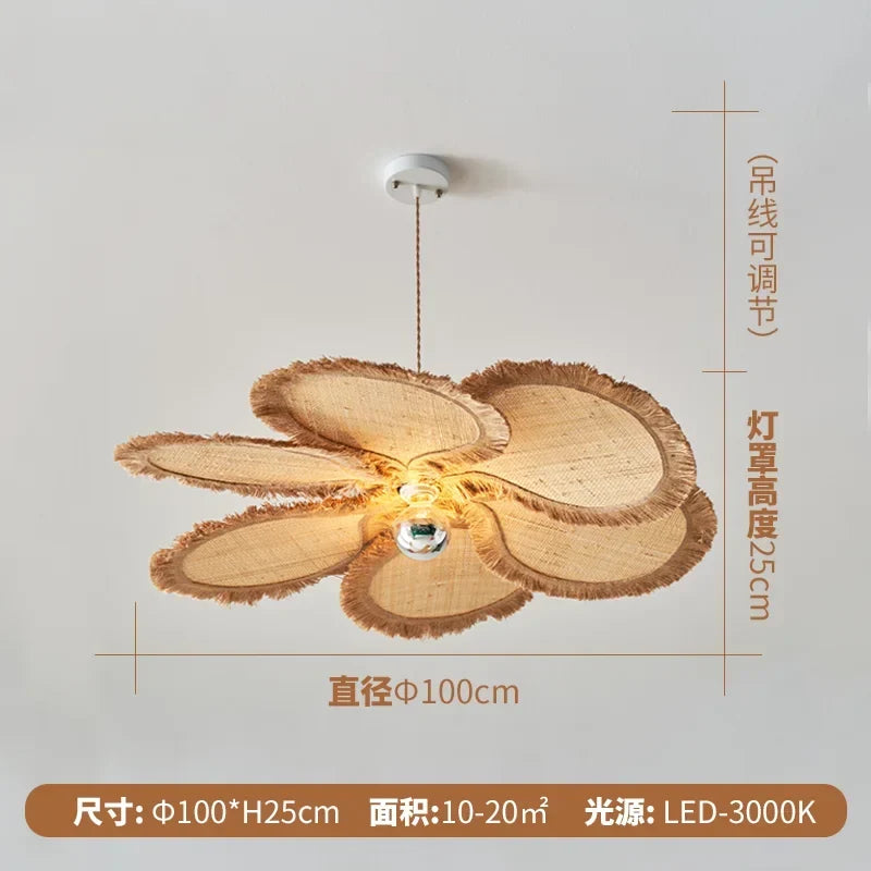 Woven Flower Petal Pendant, view 8