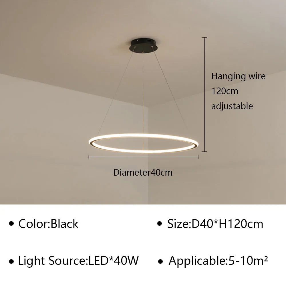 Ring LED Pendant, view 15