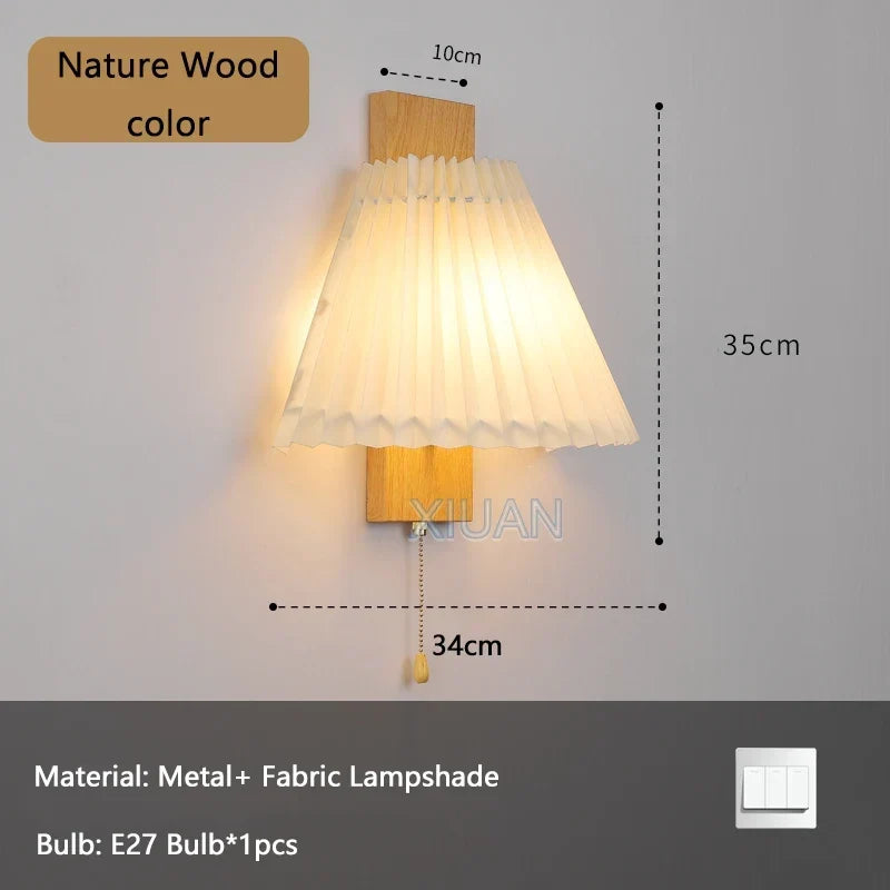 Pleated Wood Sconce, view 7