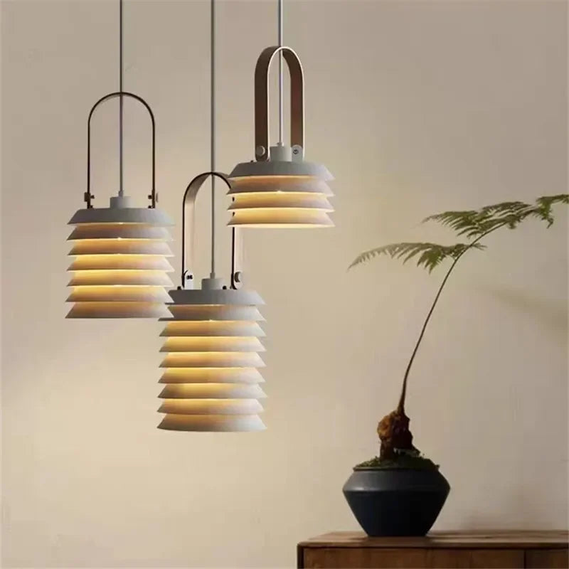 Art Deco chrome pendant