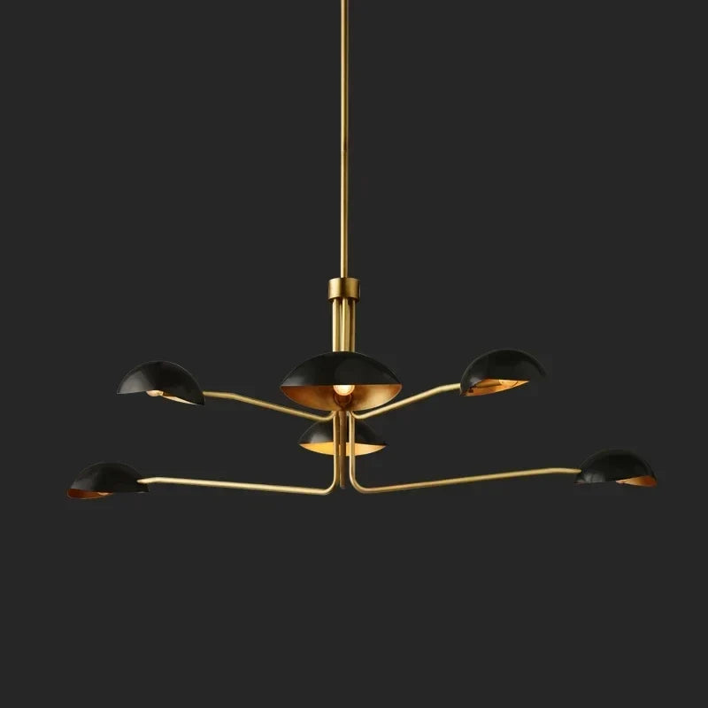Long arm chandelier
