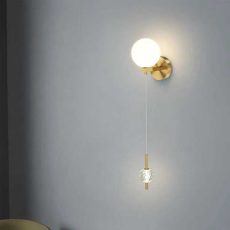 Brass Three Shade Light, view 4