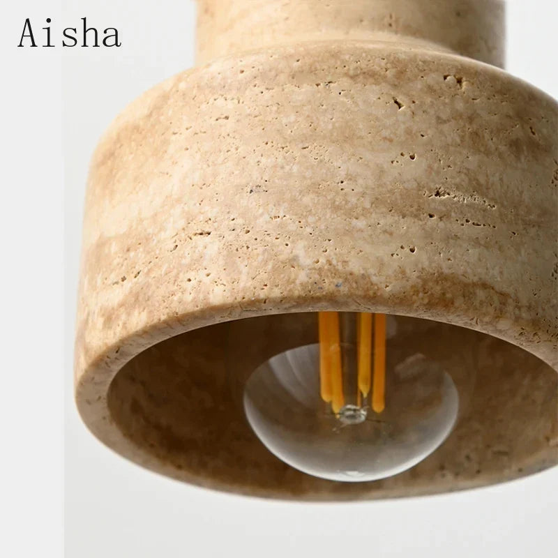 Modern Marble Pendant, Brown, view 6