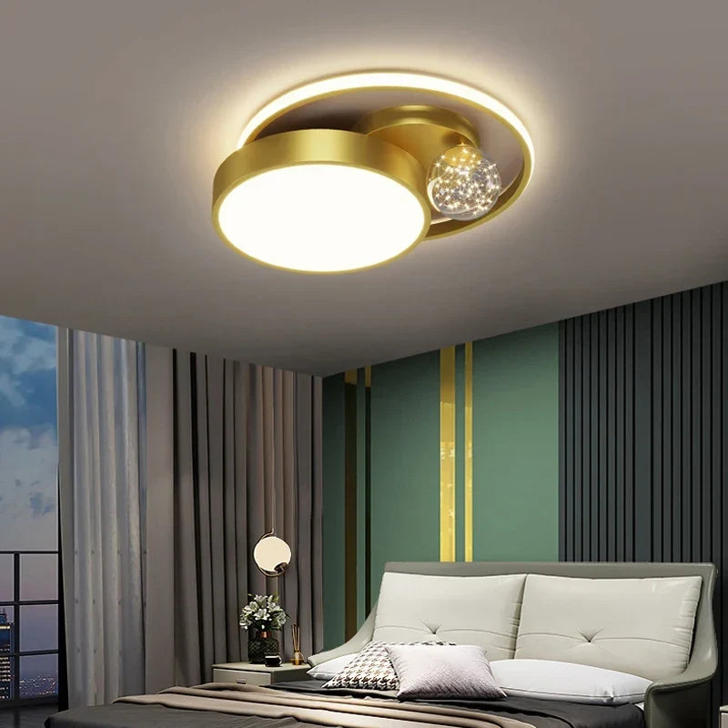 Circular Nordic ceiling light