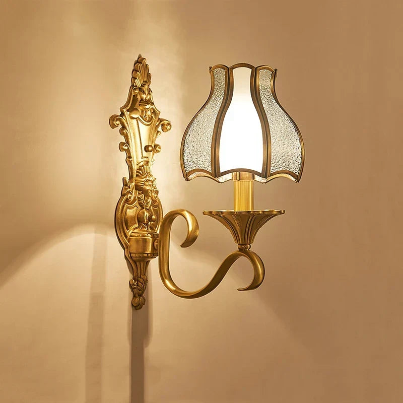 European copper wall light