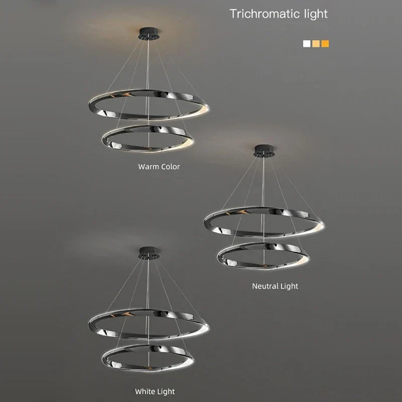 Artistic LED Ring Pendant, view 4