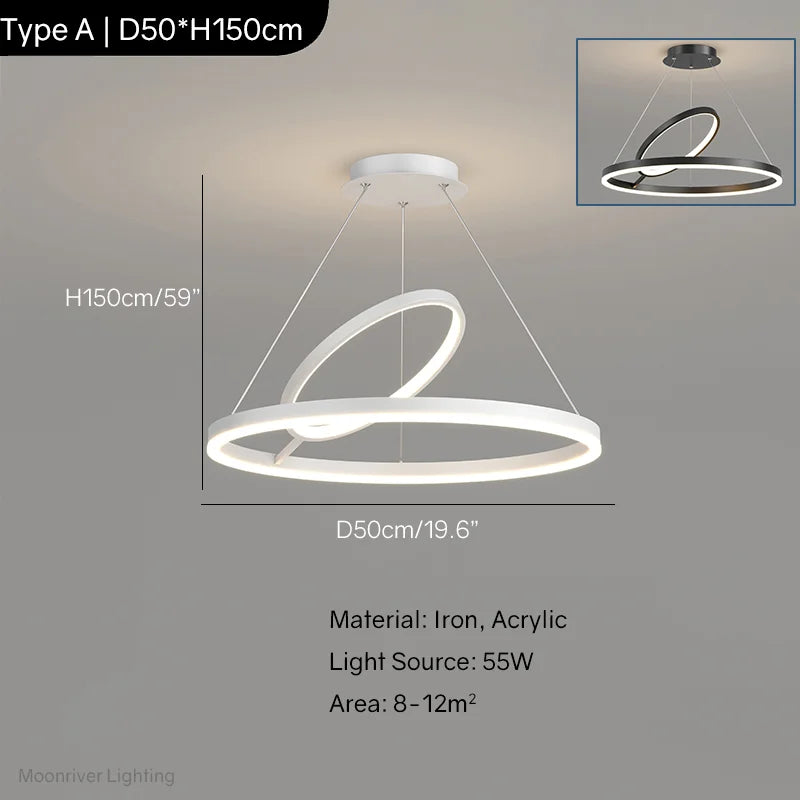 Minimalist LED Pendant, view 9