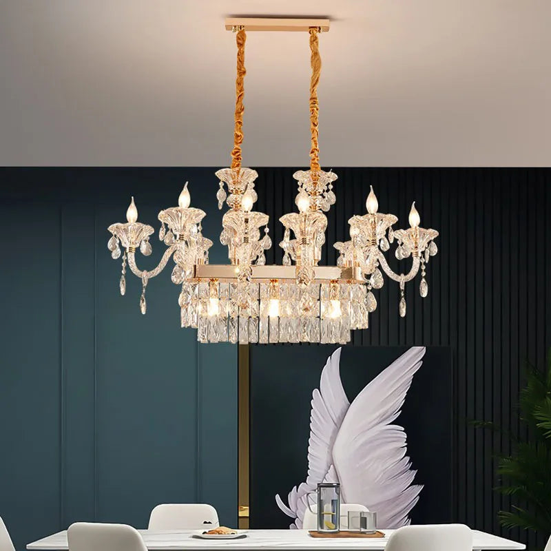 Crystal arm chandelier