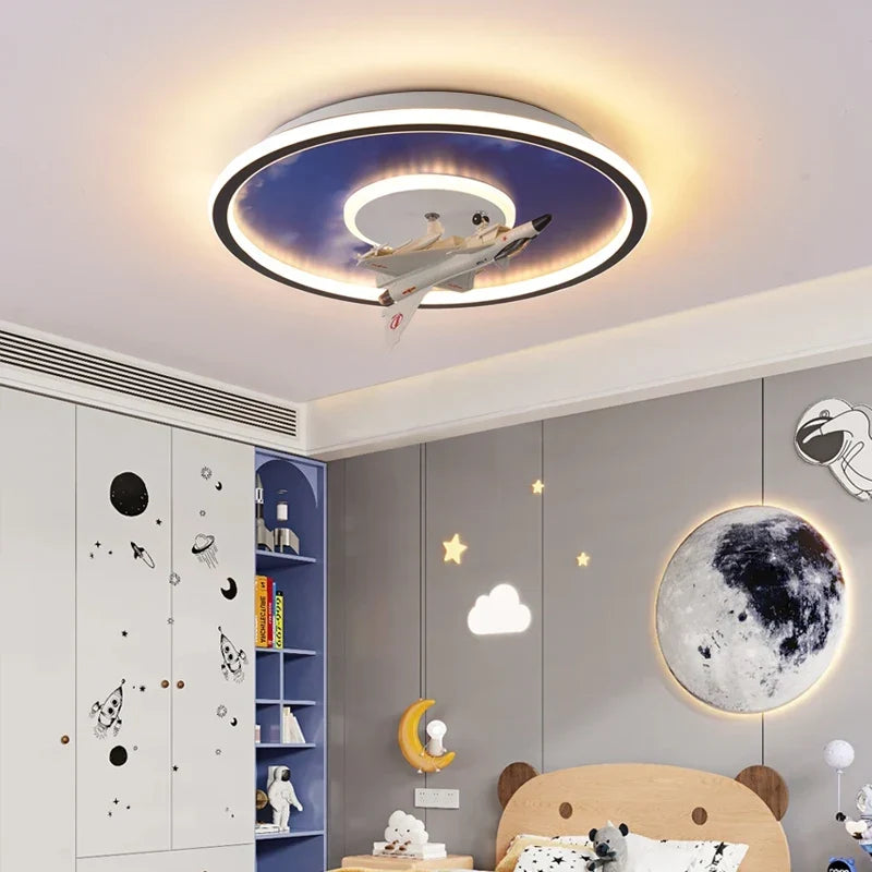 Airplane boys room light