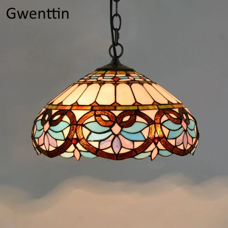 Vintage Tiffany Glass Pendant, view 11