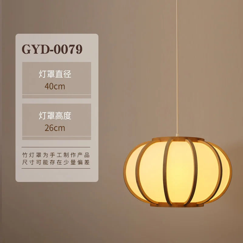 Bamboo Zen Pendant Light, view 6