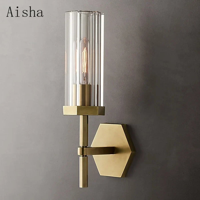Crystal wall light