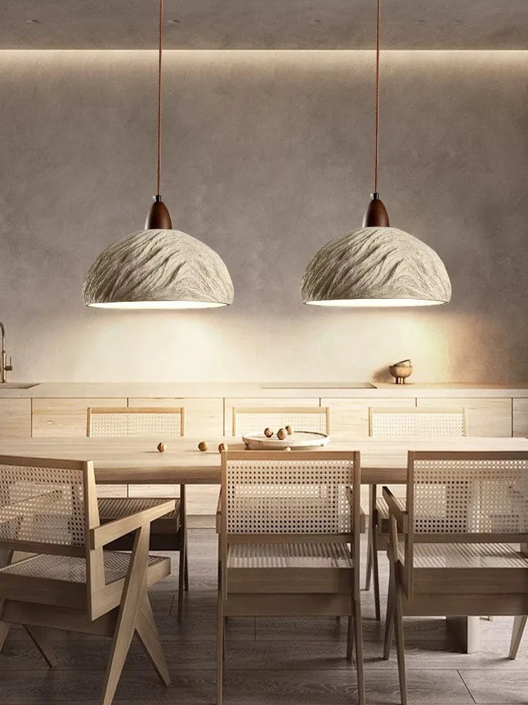 Stone ceiling light