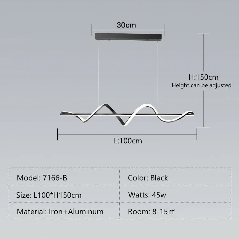 Minimalist LED Pendant, view 9