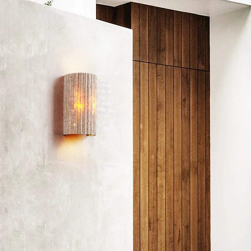 Natural stone LED lamp