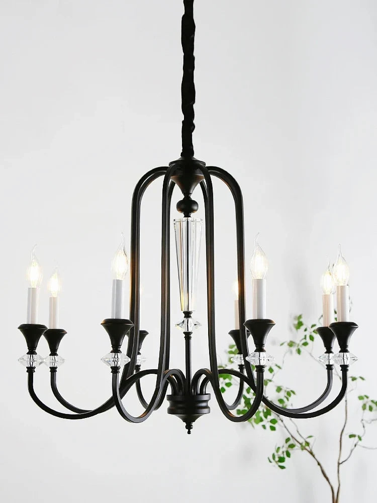 French iron chandelier