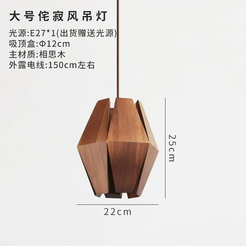Retro Solid Wood Pendant, view 7