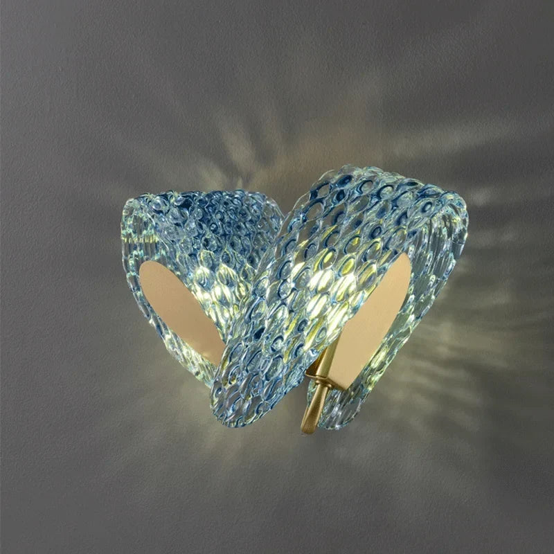 Flower sconce in a living room