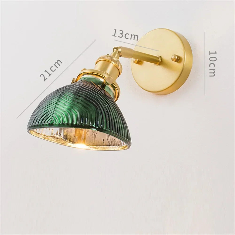 Brass sconce in a living room