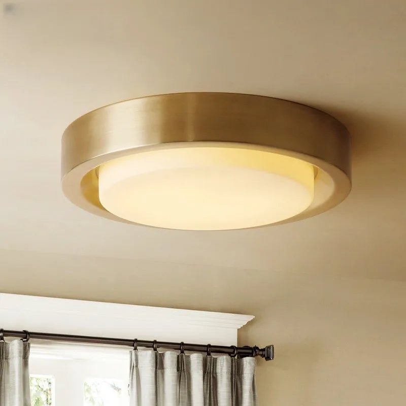 Copper ceiling light