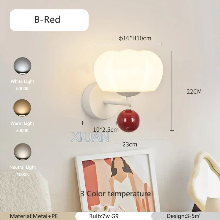 Nordic Mushroom Wall Light, view 9