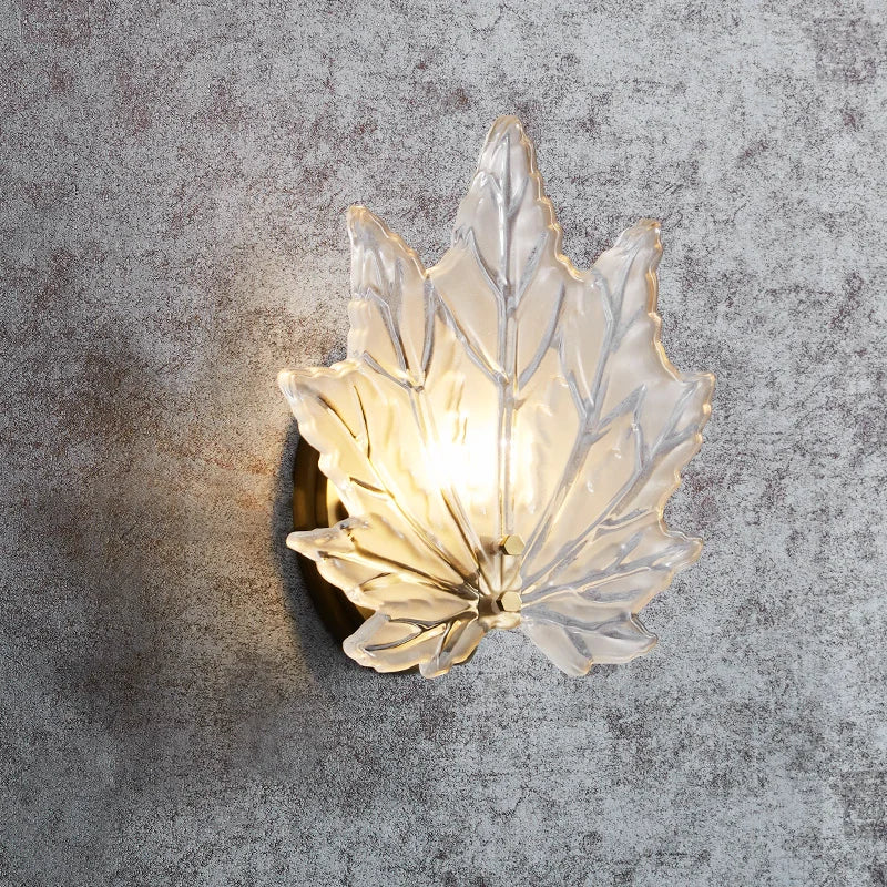 Country brass wall light