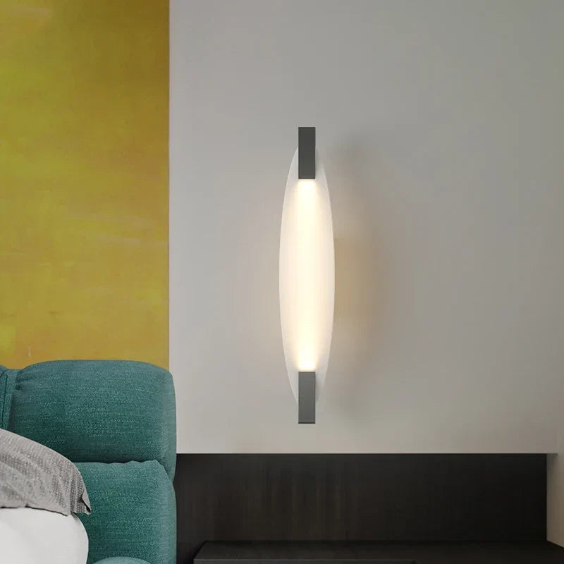 Black loft LED light in a studio